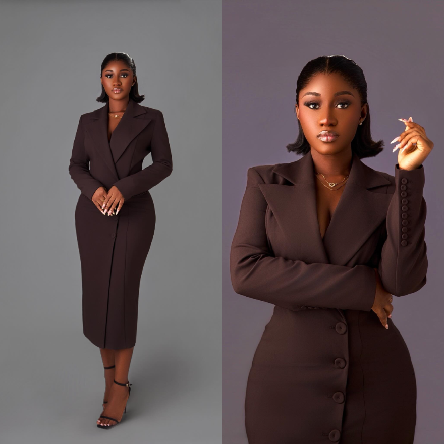 Photography Geometry - Büyük Beden Kadınlar İçin Denizkızı Blazer