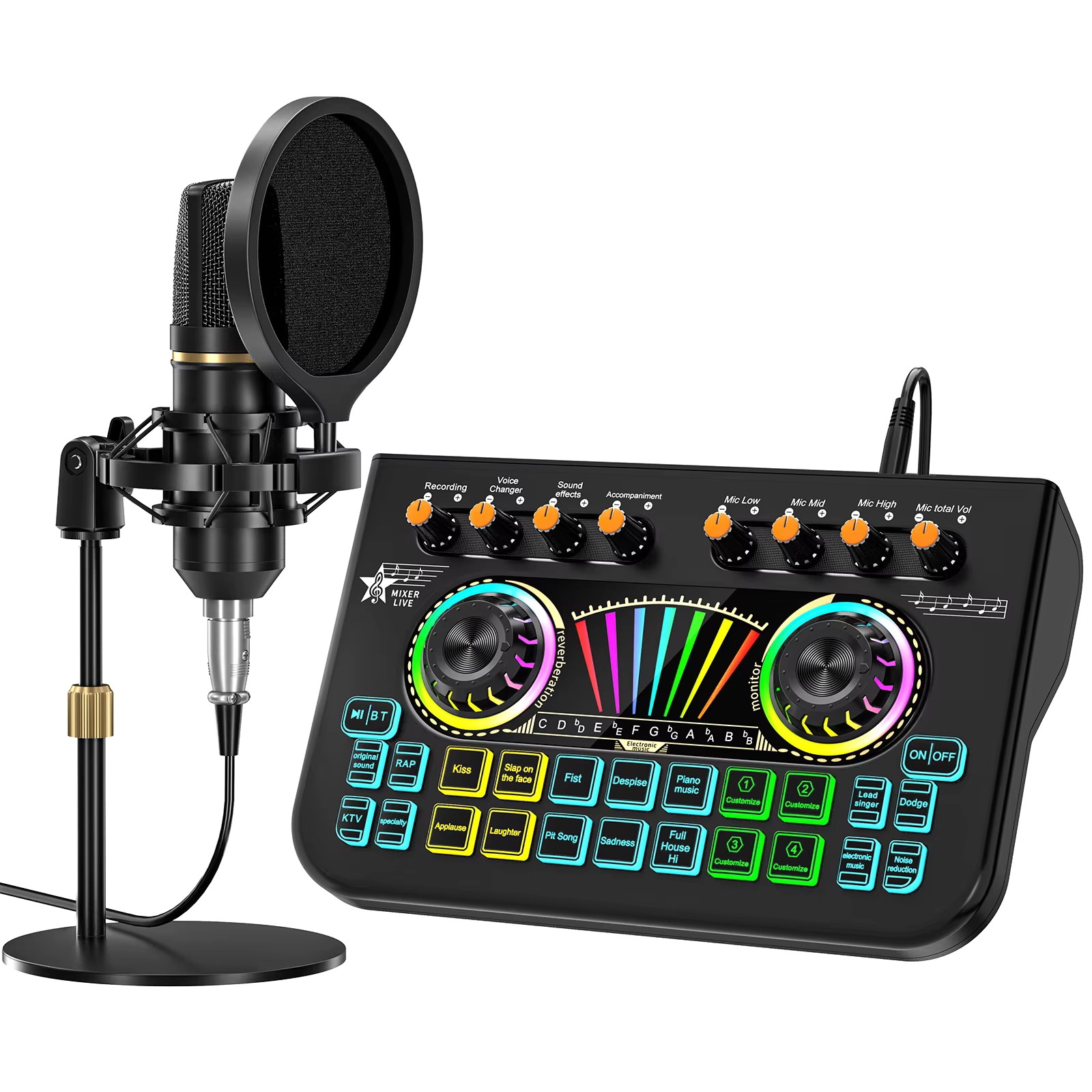 Photography Prompt - Tenlamp X3 BM800 Podcast Mikrofon Seti,