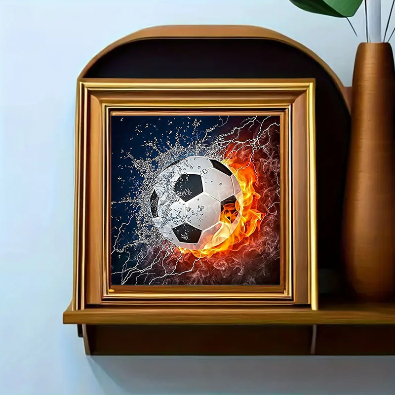 Bir dizi futbol elmas boyama s - Photography Geometry incelemesi ve fiyatı